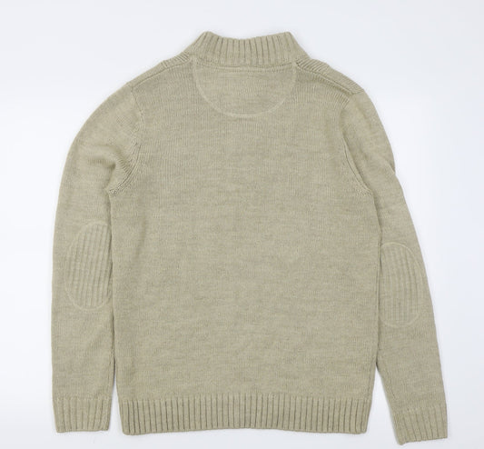 Twisted Soul Mens Beige    Jumper Size M