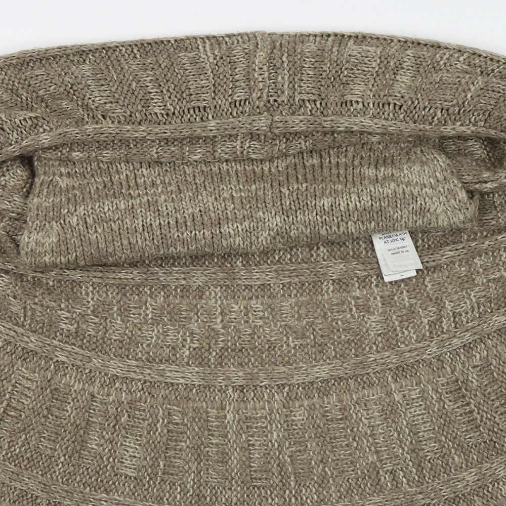 New Look Womens Brown   Cardigan Jumper Size 10