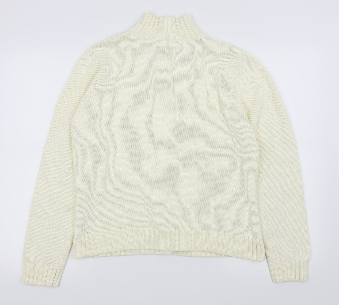 M&S Womens White   Cardigan Jumper Size 16