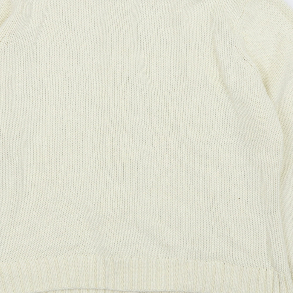 M&S Womens White   Cardigan Jumper Size 16