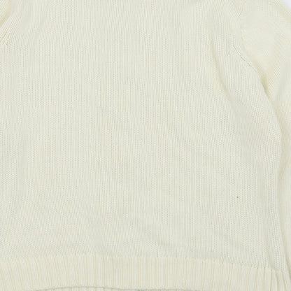 M&S Womens White   Cardigan Jumper Size 16