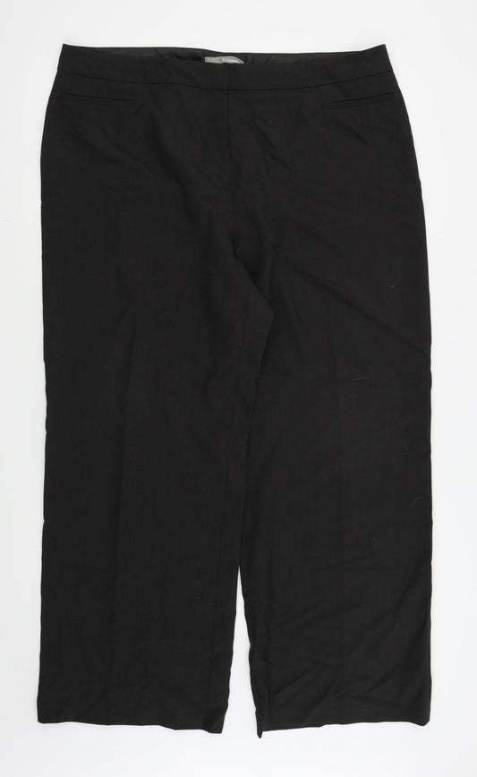 M&S Womens Grey   Trousers  Size 18 L27 in