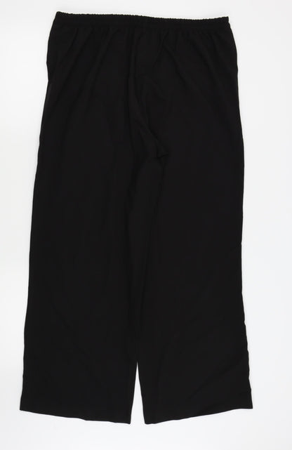 Womens UK Size 16 Evans Regular Fit  Black Trousers