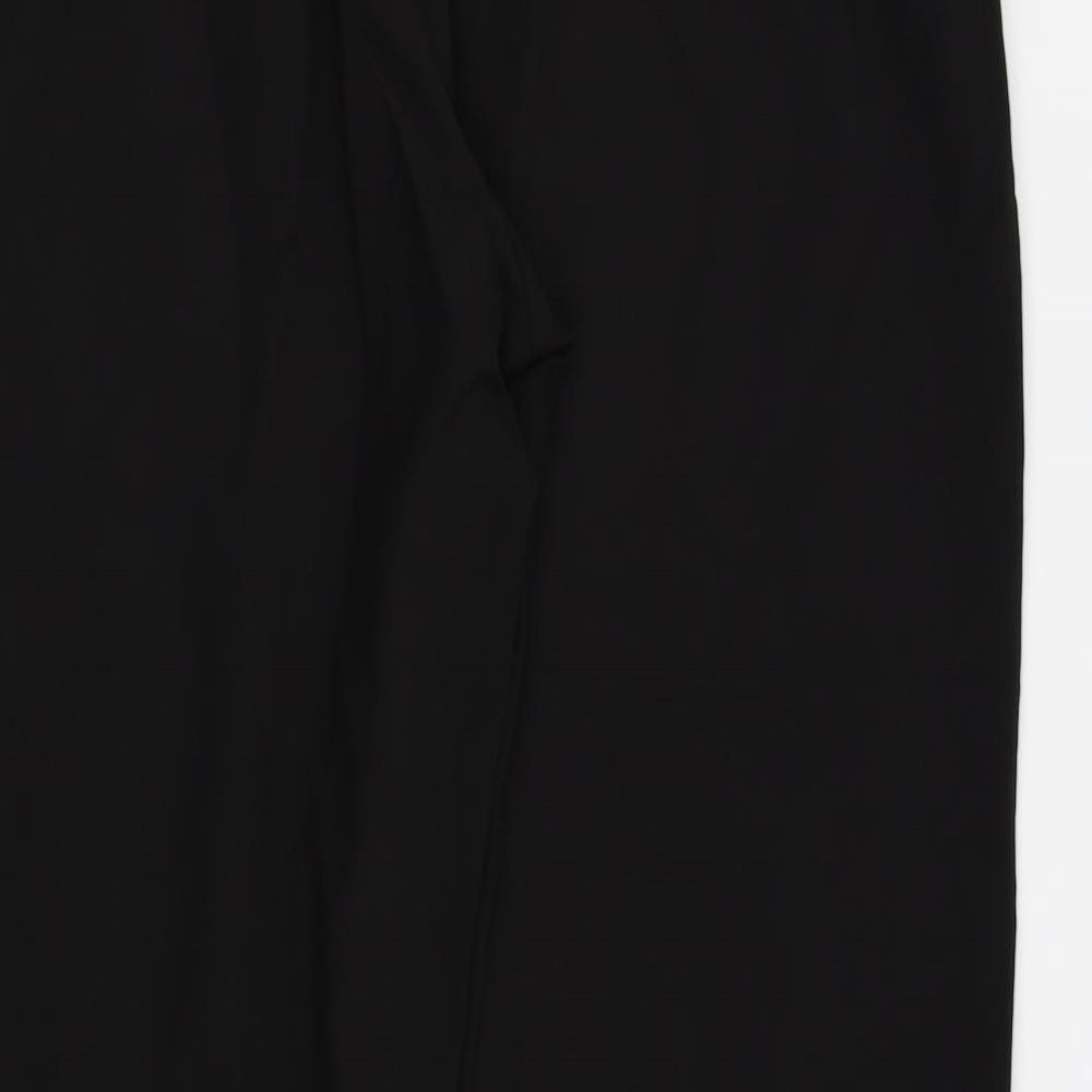 Womens UK Size 16 Evans Regular Fit  Black Trousers