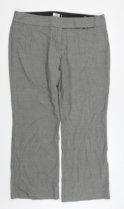 Womens UK Size 20 Preworn Regular Fit  Grey Trousers