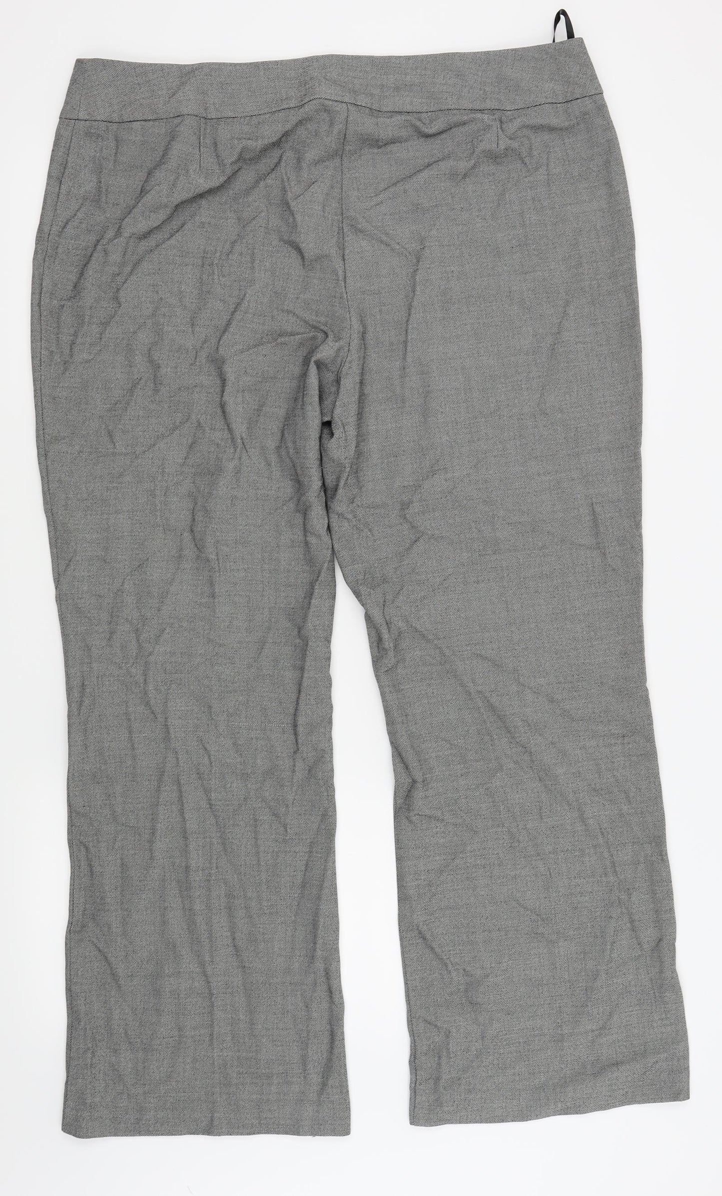 Womens UK Size 20 Preworn Regular Fit  Grey Trousers