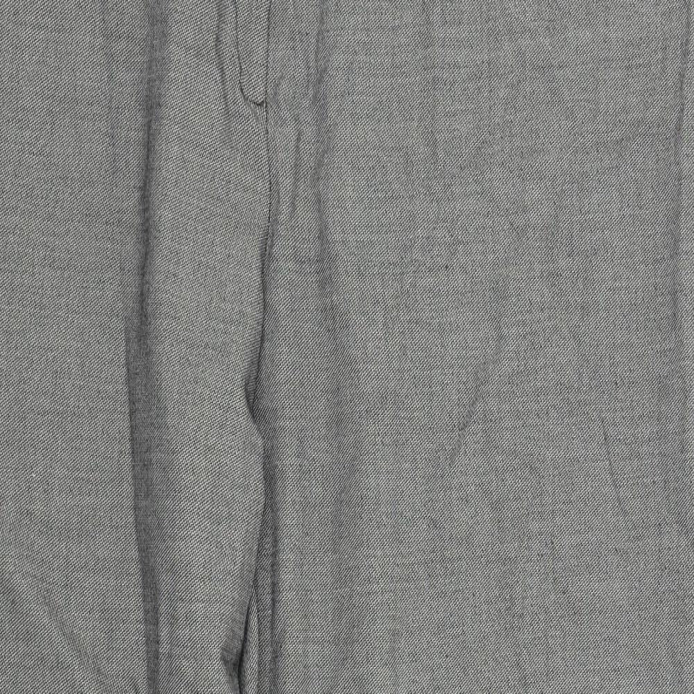 Womens UK Size 20 Preworn Regular Fit  Grey Trousers