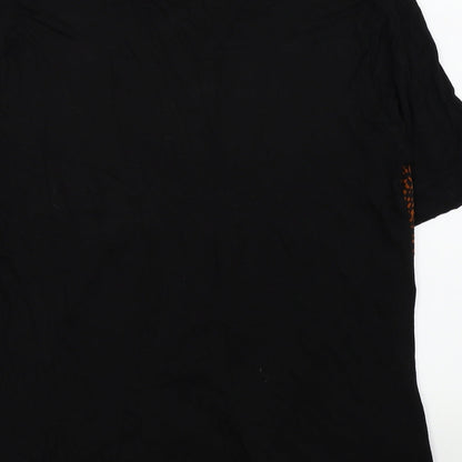 Womens UK Size 14 NEXT Black Basic Button-Up