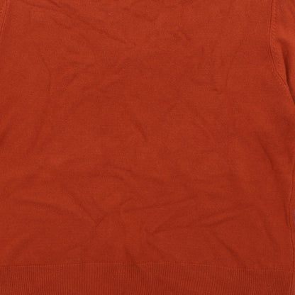 Womens UK Size L Klass Orange Basic T-Shirt