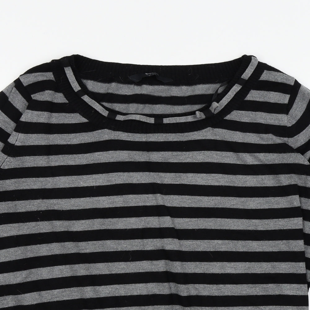 Womens UK Size 16 BHS Black Basic T-Shirt