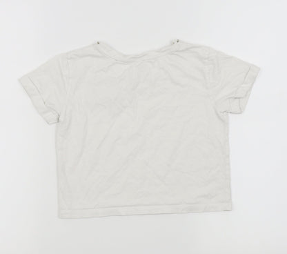 River Island Girls White   Basic T-Shirt Size 7-8 Years