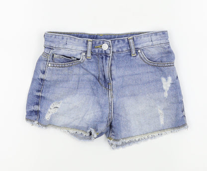 I LOVE GIRLSWEAR Girls Blue   Hot Pants Shorts Size 9 Years