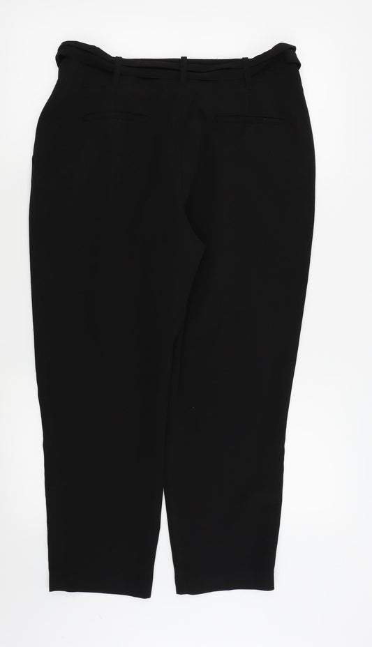 Asda George Womens Black   Trousers  Size 12 L24 in