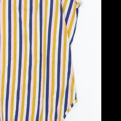 Primark Womens Multicoloured Striped  Bodysuit One-Piece Size 12