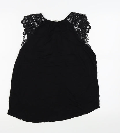 Womens UK Size M H&M Black Basic T-Shirt
