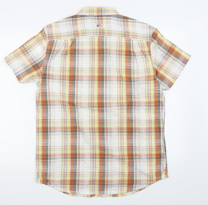 Mens UK Size M montaray Multicoloured  Button-Up Short Sleeve Casual Shirt