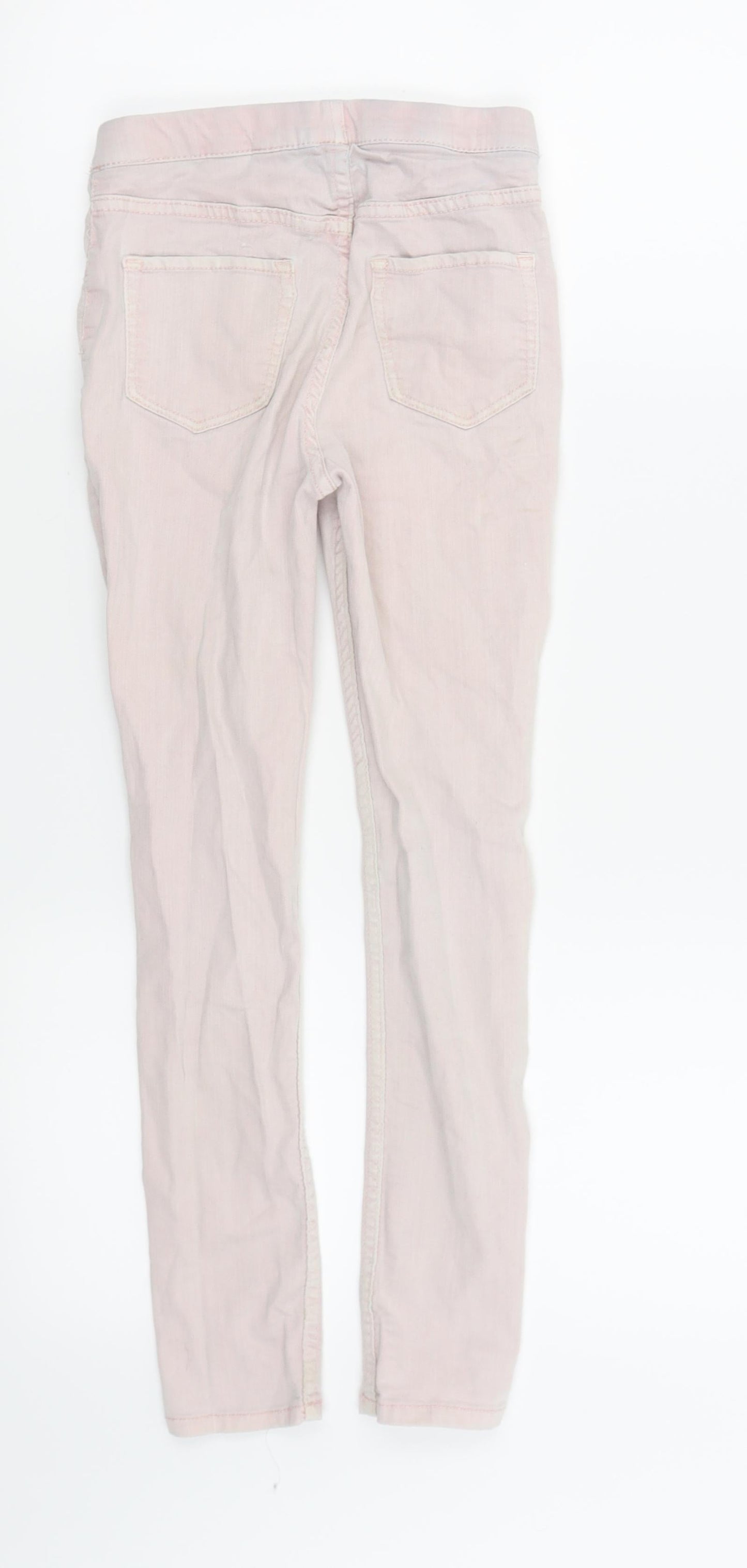 Preworn Girls Pink   Jegging Trousers Size 8-9 Years