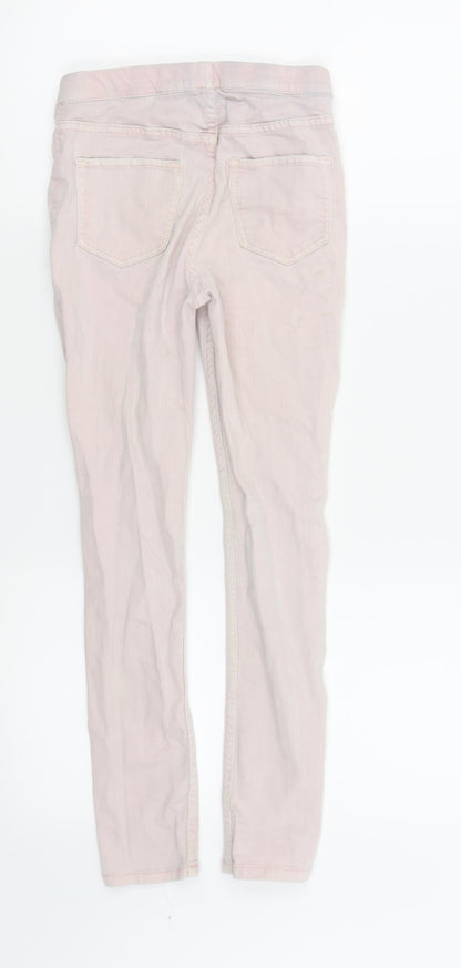 Preworn Girls Pink   Jegging Trousers Size 8-9 Years