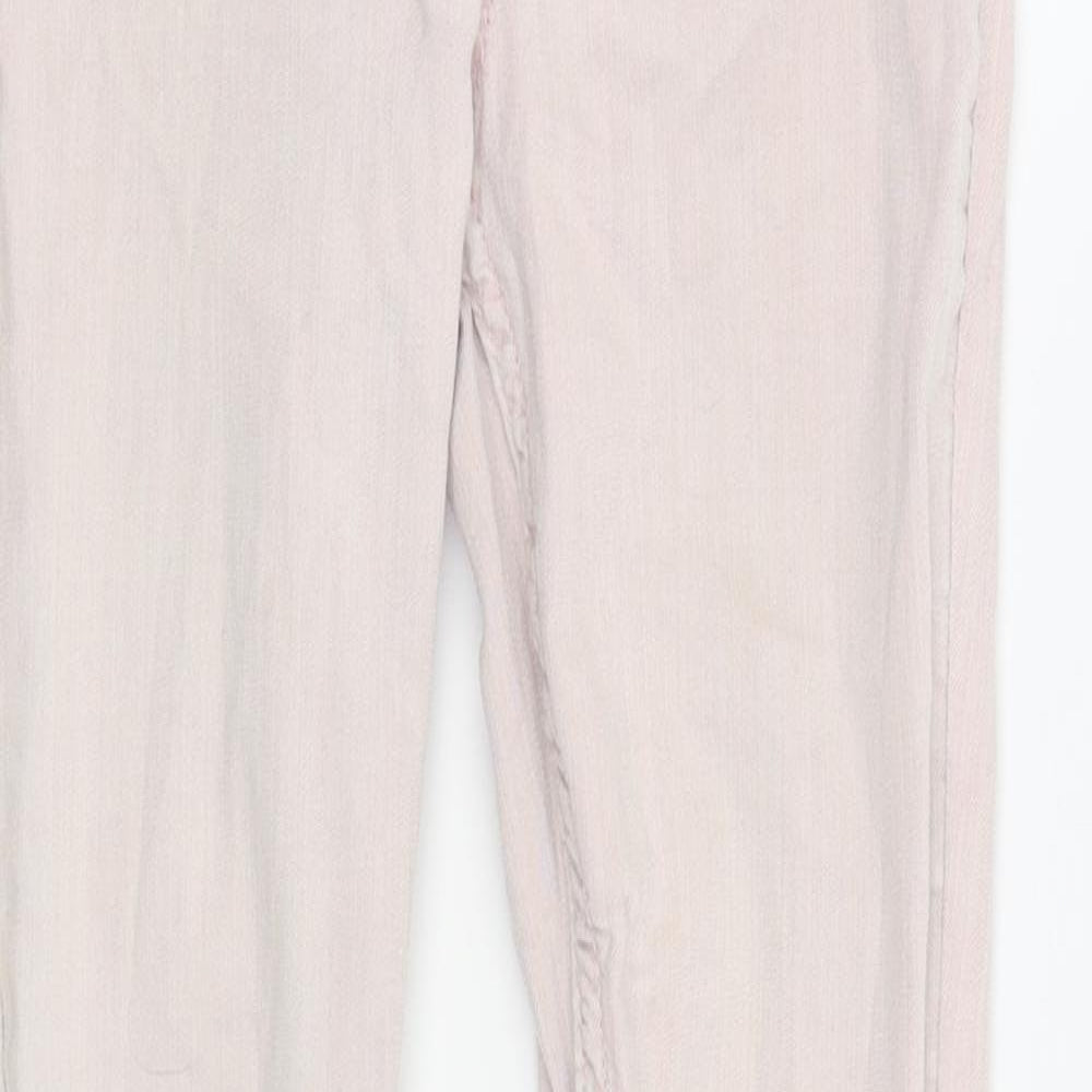 Preworn Girls Pink   Jegging Trousers Size 8-9 Years
