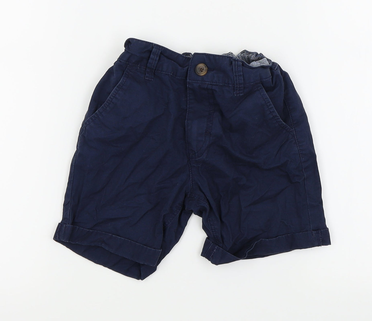 Asda George Boys Blue   Chino Shorts Size 5-6 Years