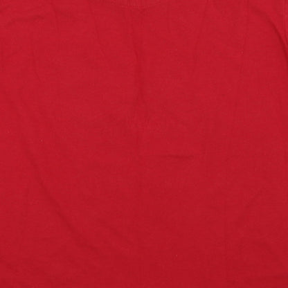 Primark Womens Red Solid  Top Pyjama Top Size 10  - disney