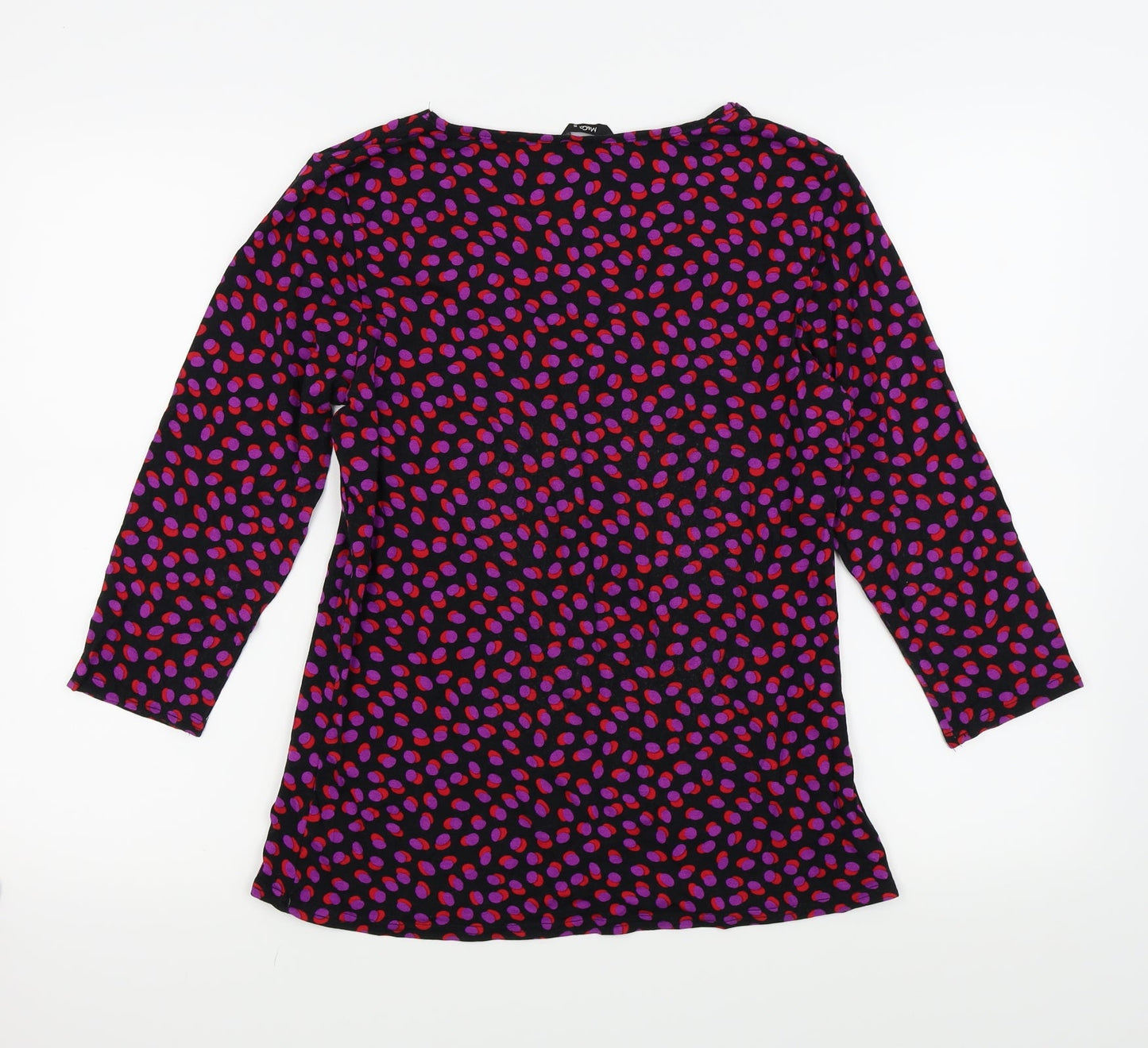 Womens UK Size 16 M&Co Blue Basic T-Shirt