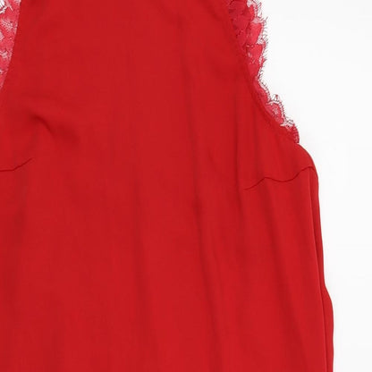 H&M Womens Red   Fit & Flare  Size 8