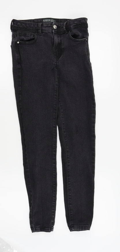 Womens UK Size 10 denim and co Regular Fit Skinny Black Jeans