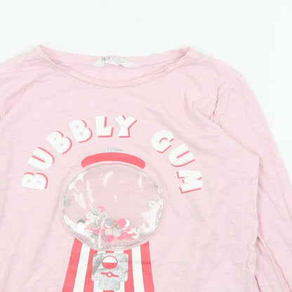 H&M Girls Pink   Basic T-Shirt Size 8-9 Years