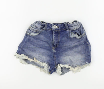 denim and co Girls Blue   Hot Pants Shorts Size 11-12 Years