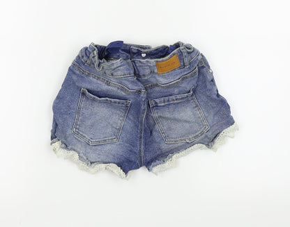 denim and co Girls Blue   Hot Pants Shorts Size 11-12 Years