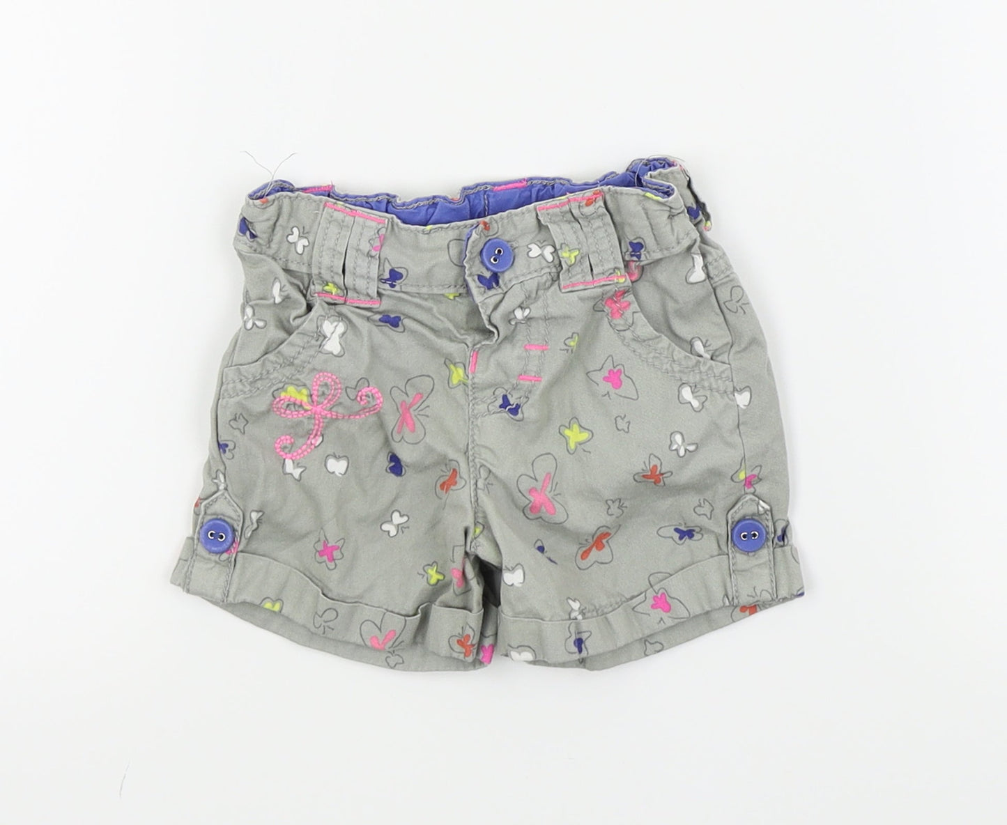 Autograph Girls Green   Capri Trousers Size 12-18 Months  - shorts/butterfly print