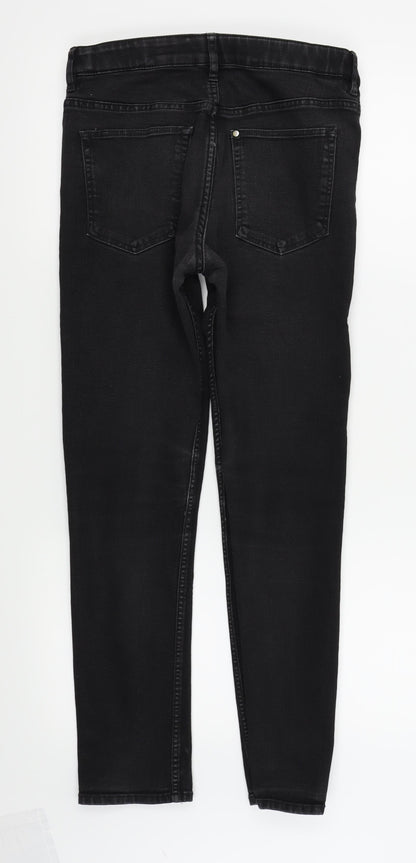 Preworn Girls Black   Skinny Jeans Size 13-14 Years