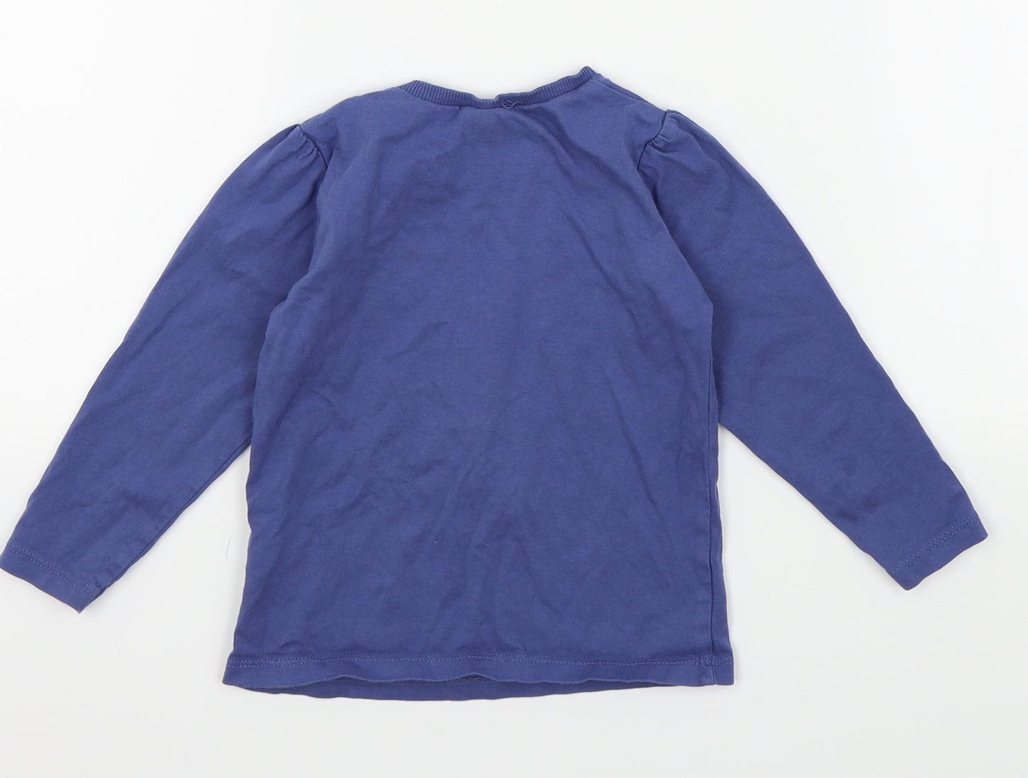 Asda George Girls Blue   Basic T-Shirt Size 18-24 Months  - peppa pig