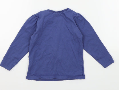 Asda George Girls Blue   Basic T-Shirt Size 18-24 Months  - peppa pig
