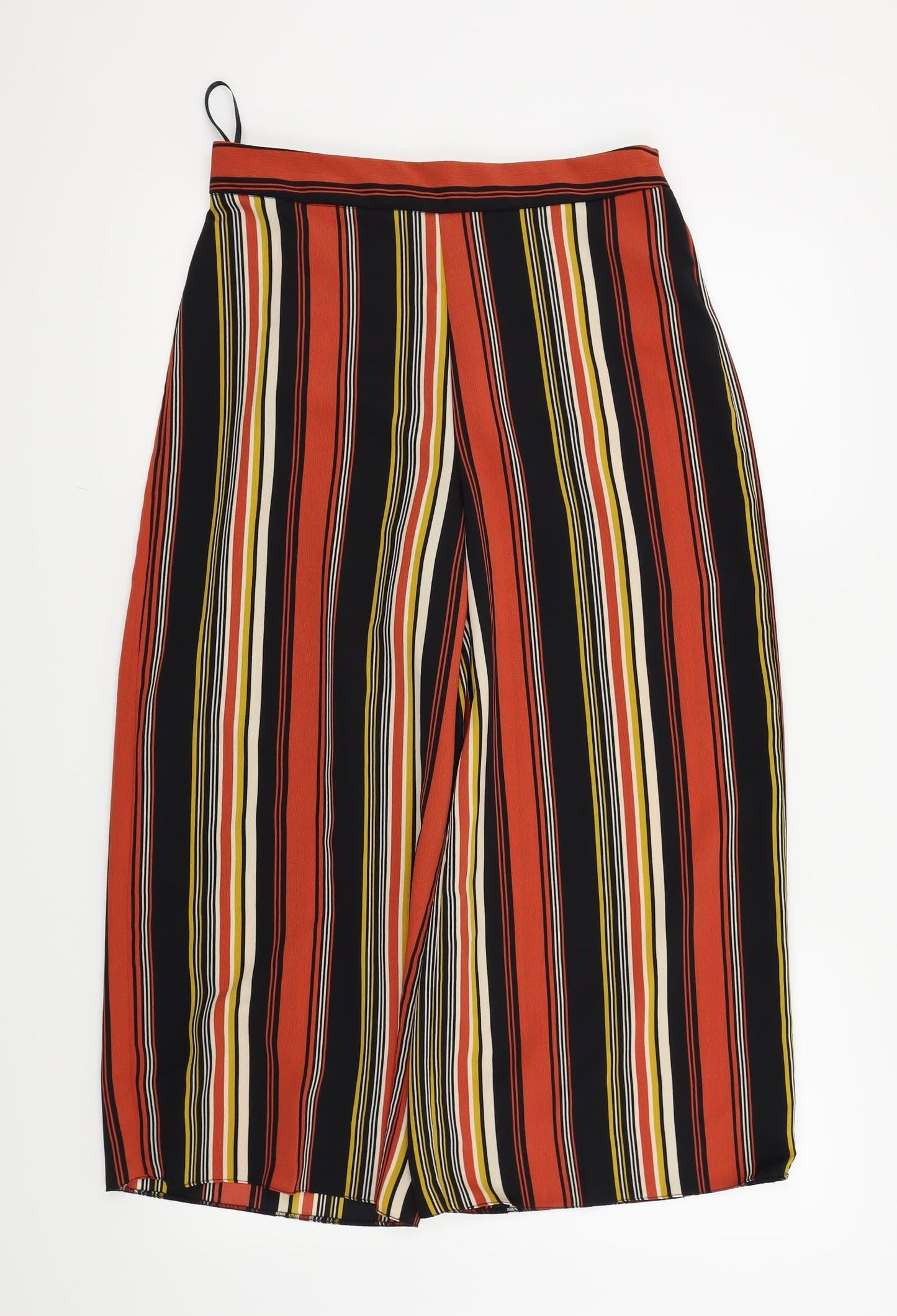Primark Womens Multicoloured Striped  Trousers  Size 10 L21 in - stretchy waist band