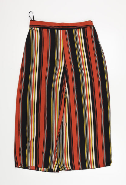 Primark Womens Multicoloured Striped  Trousers  Size 10 L21 in - stretchy waist band