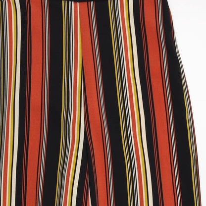 Primark Womens Multicoloured Striped  Trousers  Size 10 L21 in - stretchy waist band