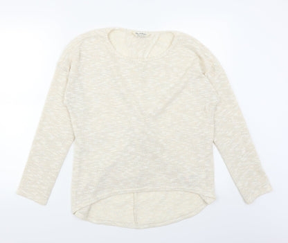 Miss Selfridge Womens Beige   Pullover Jumper Size 12  - Cut out back
