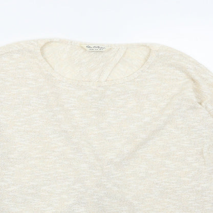 Miss Selfridge Womens Beige   Pullover Jumper Size 12  - Cut out back