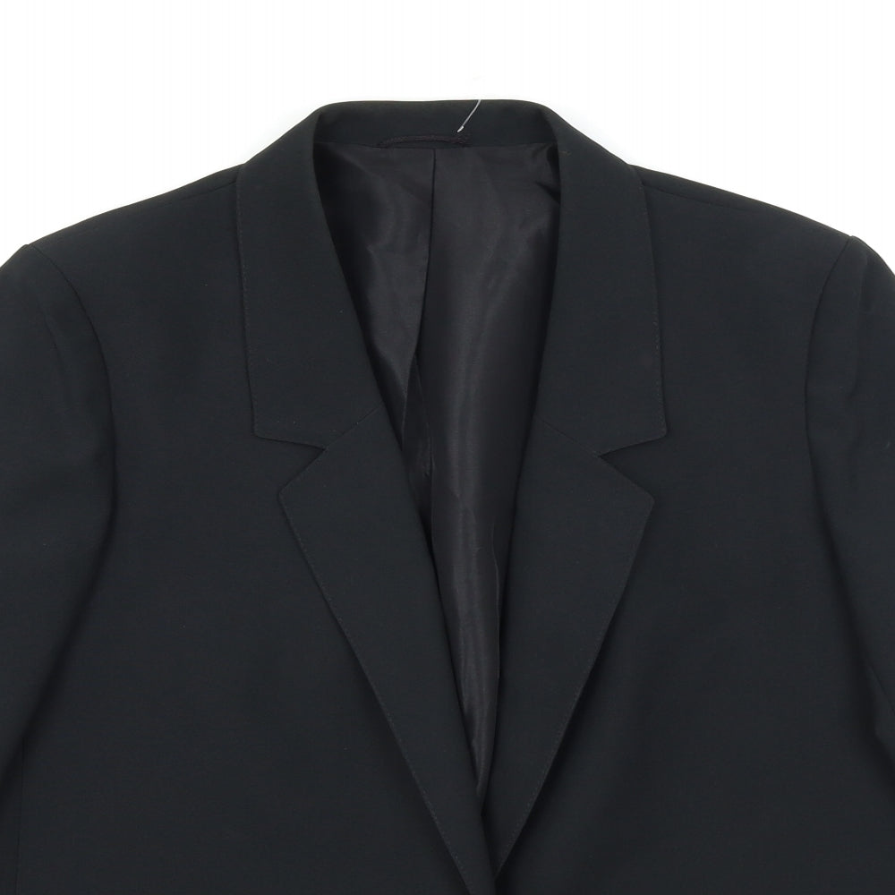 St Michael Womens Black   Jacket Blazer Size 14