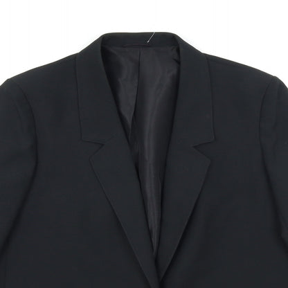 St Michael Womens Black   Jacket Blazer Size 14