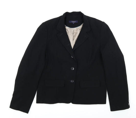 Womens UK Size 14 Collection Regular Black Blazer