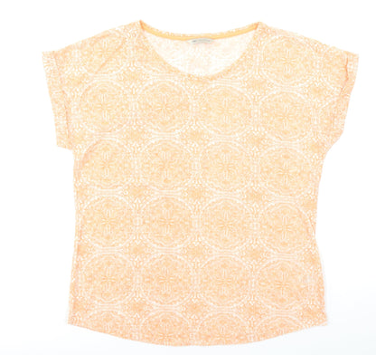 Womens UK Size 14 M&S Collection Orange Basic T-Shirt