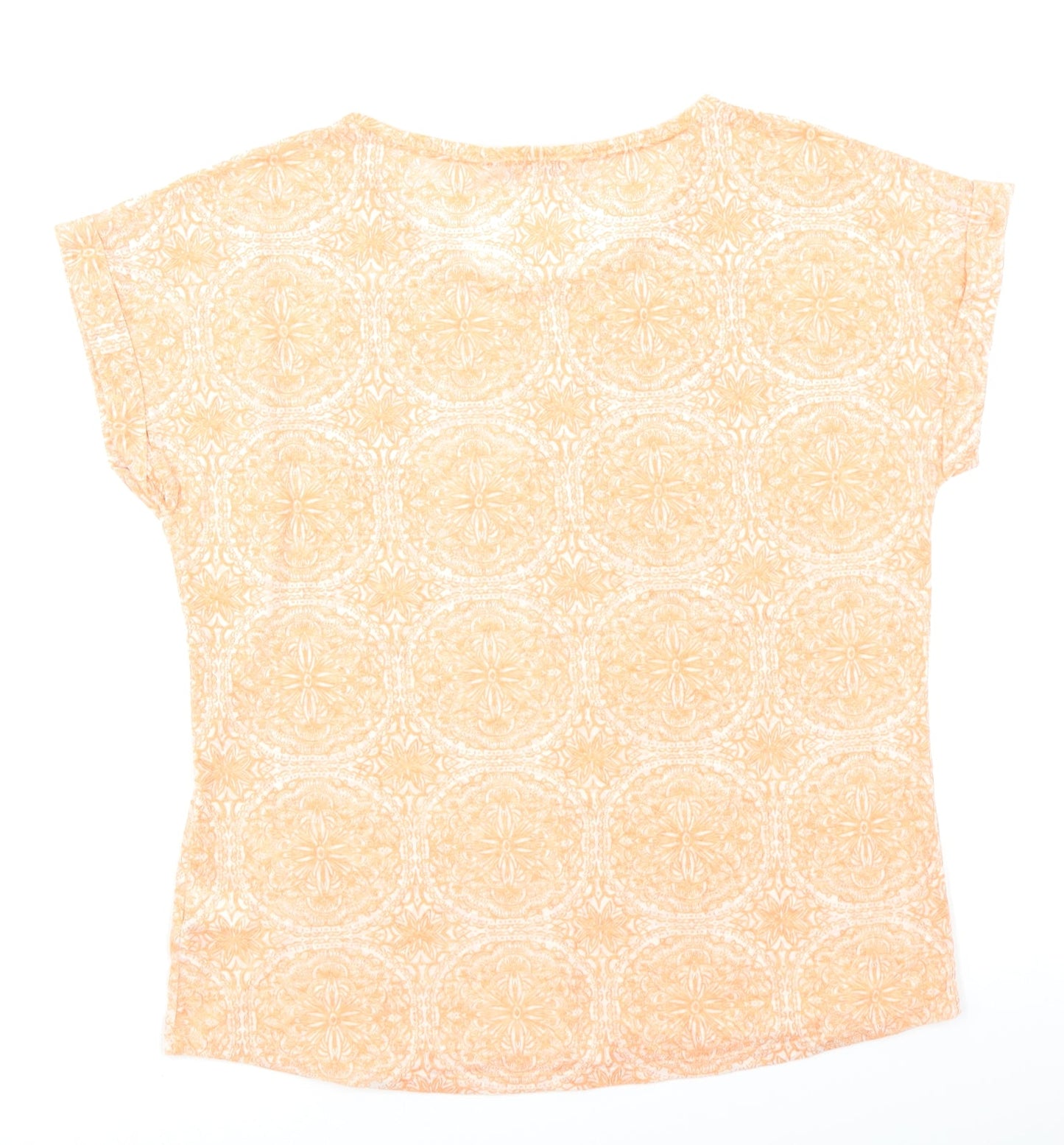 Womens UK Size 14 M&S Collection Orange Basic T-Shirt