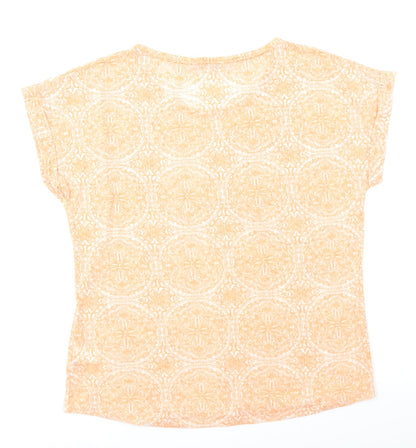 Womens UK Size 14 M&S Collection Orange Basic T-Shirt