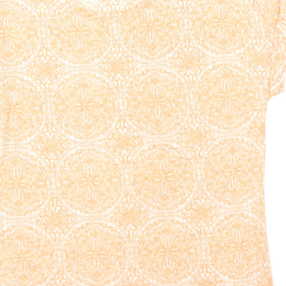 Womens UK Size 14 M&S Collection Orange Basic T-Shirt