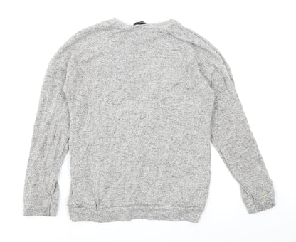 George Girls Grey   Basic T-Shirt Size 7-8 Years