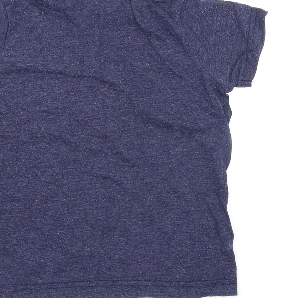 F&F Boys Blue Colourblock  Basic Polo Size 18-24 Months