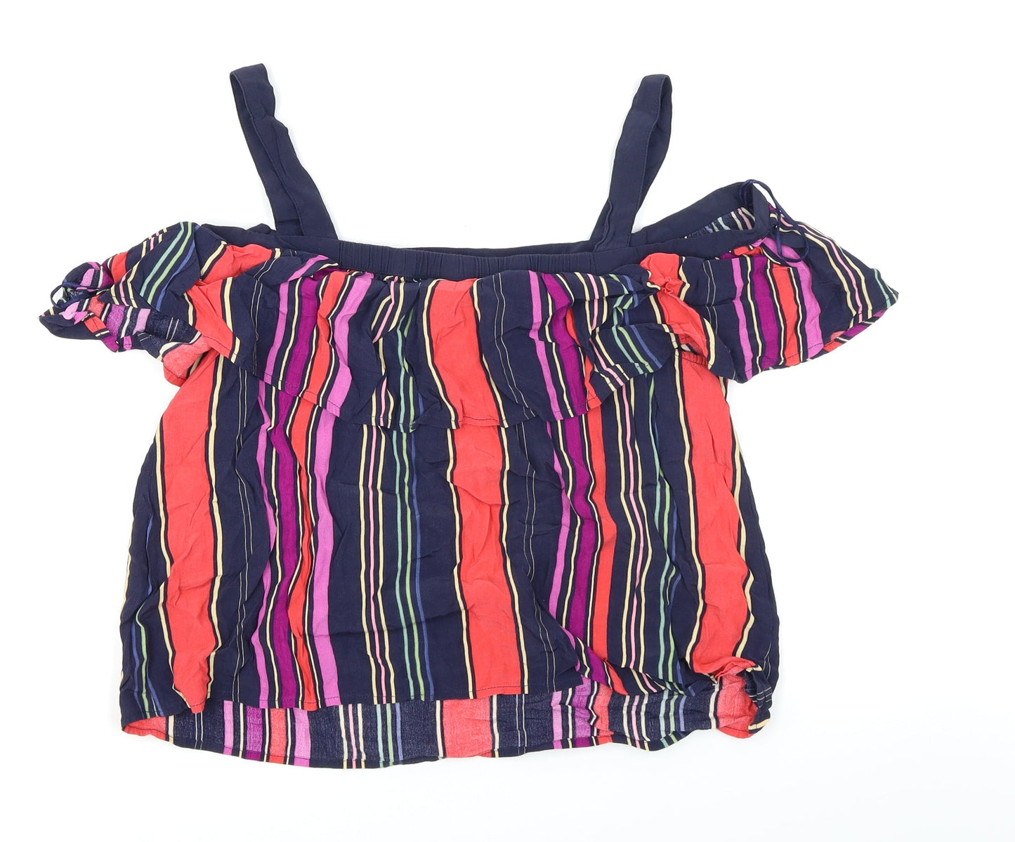 Womens UK Size 14 Monsoon Blue Basic Blouse